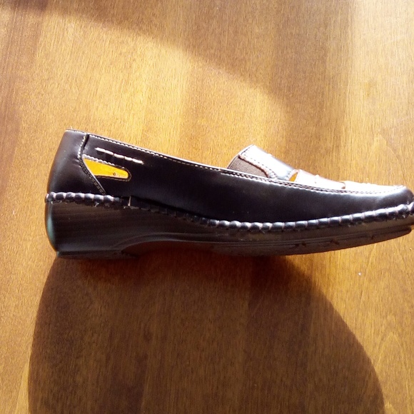 ANIMA Brown Leather Shoes With Stitched Design Size 8.5 - Picture 5 of 6